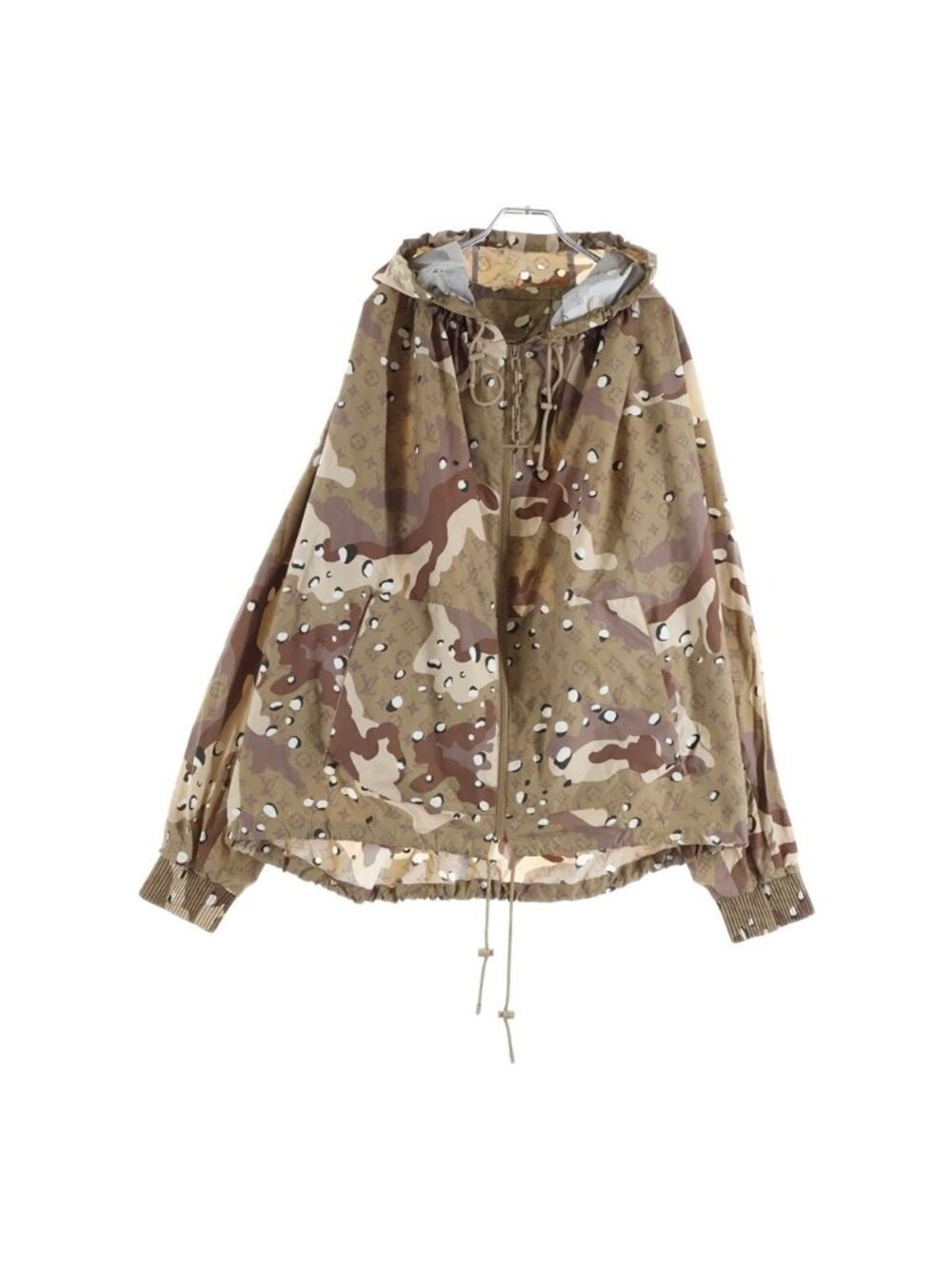 Louis Vuitton Duck Parachute Zip Hoodie Tbn Brown